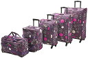 スーツケース キャリーバッグ ビジネスバッグ ビジネスリュック バッグ American Flyer Luggage Fireworks 5 Piece Spinner Set, Purple, One Sizeスーツケース キャリーバッグ ビジネスバッグ ビジネスリュック バッグ