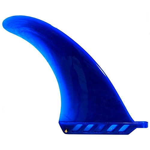 サーフィン フィン マリンスポーツ 8" US box center fin Safety Flex Soft replacement for longboard SUP Stand up Paddleboard River Surf Whitewater airSUP AIR7 Skeg with optional FREE 'No-Tool' Fin Screw (Blue (no screw iサーフィン フィン マリンスポーツ