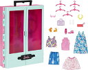 バービー バービー人形 Barbie Closet Playset with 3 Outfits, Styling Accessories and Hangers, Mix-and-Match Barbie Clothes for 50 Looksバービー バービー人形