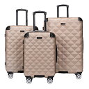 スーツケース キャリーバッグ ビジネスバッグ ビジネスリュック バッグ Kenneth Cole REACTION Diamond Tower Collection Lightweight Hardside Expandable 8-Wheel Spinner Travel Luggage, Rose スーツケース キャリーバッグ ビジネスバッグ ビジネスリュック バッグ