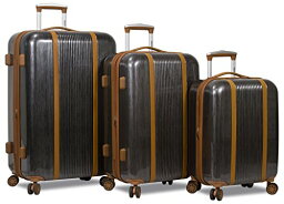 スーツケース キャリーバッグ ビジネスバッグ ビジネスリュック バッグ Dejuno Monroe 3-Piece Hardside Spinner TSA Combination Lock Luggage Set, Black, One Sizeスーツケース キャリーバッグ ビジネスバッグ ビジネスリュック バッグ