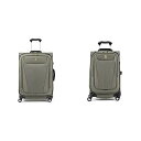 スーツケース キャリーバッグ ビジネスバッグ ビジネスリュック バッグ Travelpro Maxlite 5-Softside Expandable Spinner Wheel Luggage, Slate Green, 2-Piece Set (21/25)スーツケース キャリーバッグ ビジネスバッグ ビジネスリュック バッグ