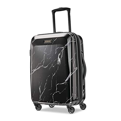 スーツケース キャリーバッグ ビジネスバッグ ビジネスリュック バッグ American Tourister Moonlight Hardside Expandable Luggage with Spinner Wheels, Black Marble, Carry-On 21-Inchスーツケース キャリーバッグ ビジネスバッグ ビジネスリュック バッグ