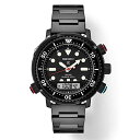 腕時計 セイコー メンズ SEIKO Prospex Solar Analog-Digital Diver 039 s Watch Limited Edition 40th Anniversary SNJ037, BLACK腕時計 セイコー メンズ