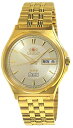 腕時計 オリエント レディース Orient TriStar Mens Classical Automatic Textured Dial Gold Watch AB02001C, FAB02001C腕時計 オリエント レディース