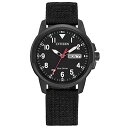 rv V`Y tA COf CO Citizen Men's Eco-Drive Weekender Garrison Field Watch in Black IP Stainless Steel with Black Nylon strap, Black Dial (Model: BM8186-15E)rv V`Y tA COf CO