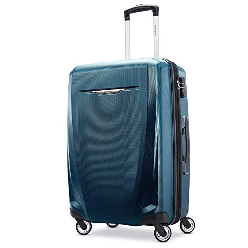 スーツケース キャリーバッグ ビジネスバッグ ビジネスリュック バッグ Samsonite Winfield 3 DLX Hardside Expandable Luggage with Spinners, Navy, Checked-Medium 25-Inchスーツケース キャリーバッグ ビジネスバッグ ビジネスリュック バッグ