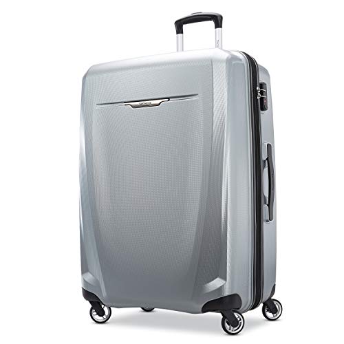 スーツケース キャリーバッグ ビジネスバッグ ビジネスリュック バッグ Samsonite Winfield 3 DLX Hardside Expandable Luggage with Spinners, Checked-Large 28-Inch, Silverスーツケース キャリーバッグ ビジネスバッグ ビジネスリュック バッグ