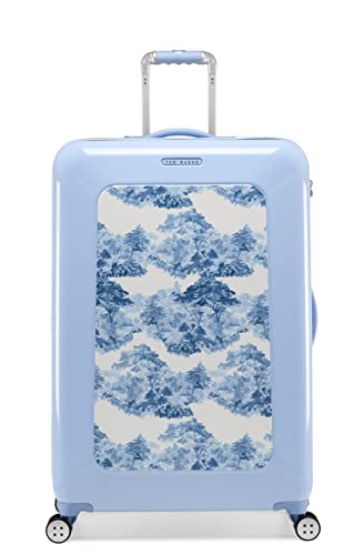 スーツケース キャリーバッグ ビジネスバッグ ビジネスリュック バッグ Ted Baker Women 039 s Hardside Lightweight Spinner Luggage (Blue Landscape, Checked-Large 29-Inch)スーツケース キャリーバッグ ビジネスバッグ ビジネスリュック バッグ