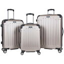 X[cP[X L[obO rWlXobO rWlXbN obO Kenneth Cole REACTION Renegade Luggage Expandable 8-Wheel Spinner Lightweight Hardside Suitcase, Champagne, 3-Piece X[cP[X L[obO rWlXobO rWlXbN obO