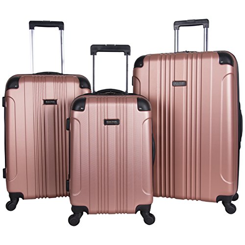 スーツケース キャリーバッグ ビジネスバッグ ビジネスリュック バッグ Kenneth Cole REACTION Out of Bounds Lightweight Hardshell 4-Wheel Spinner Luggage, Rose Gold, 3-Piece Set (20 , 24 ,スーツケース キャリーバッグ ビジネスバッグ ビジネスリュック バッグ