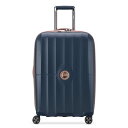 スーツケース キャリーバッグ ビジネスバッグ ビジネスリュック バッグ DELSEY Paris St. Tropez Hardside Expandable Luggage with Spinner Wheels, Navy, Checked-Medium 24 Inchスーツケース キャリーバッグ ビジネスバッグ ビジネスリュック バッグ