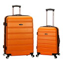 スーツケース キャリーバッグ ビジネスバッグ ビジネスリュック バッグ Rockland Melbourne Hardside Expandable Spinner Wheel Luggage, Orange, 2-Piece Set (20/28)スーツケース キャリーバッグ ビジネスバッグ ビジネスリュック バッグ