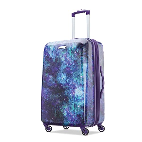 スーツケース キャリーバッグ ビジネスバッグ ビジネスリュック バッグ American Tourister Moonlight Hardside Expandable Luggage with Spinner Wheels, Cosmos, Checked-Medium 24-Inchスーツケース キャリーバッグ ビジネスバッグ ビジネスリュック バッグ