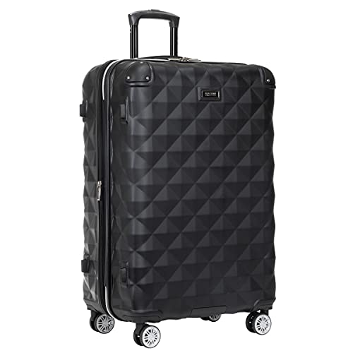 スーツケース キャリーバッグ ビジネスバッグ ビジネスリュック バッグ Kenneth Cole REACTION Diamond Tower Collection Lightweight Hardside Expandable 8-Wheel Spinner Travel Luggage, Blackスーツケース キャリーバッグ ビジネスバッグ ビジネスリュック バッグ