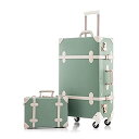 スーツケース キャリーバッグ ビジネスバッグ ビジネスリュック バッグ Unitravel 2 Piece Vintage Suitcase Set, 26 inch Handmade Faux Leather Luggage for Women with 12 inch Cosmetic Train スーツケース キャリーバッグ ビジネスバッグ ビジネスリュック バッグ(4)