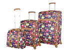 X[cP[X L[obO rWlXobO rWlXbN obO Lily Bloom Luggage 3 Piece Softside Spinner Suitcase Set Collection (Elephant Rain)X[cP[X L[obO rWlXobO rWlXbN obO