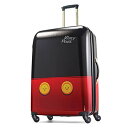 スーツケース キャリーバッグ ビジネスバッグ ビジネスリュック バッグ American Tourister Disney Hardside Luggage with Spinner Wheels, Black,Red/Mickey Mouse Pants, Checked-Large 28-Inchスーツケース キャリーバッグ ビジネスバッグ ビジネスリュック バッグ