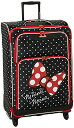 スーツケース キャリーバッグ ビジネスバッグ ビジネスリュック バッグ American Tourister Disney Softside Luggage with Spinner Wheels, Minnie Mouse Red Bow, Checked-Large 28-Inchスーツケース キャリーバッグ ビジネスバッグ ビジネスリュック バッグ