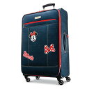 スーツケース キャリーバッグ ビジネスバッグ ビジネスリュック バッグ American Tourister Disney Softside Luggage with Spinner Wheels, Minnie Mouse Denim, Checked-Large 28-Inchスーツケース キャリーバッグ ビジネスバッグ ビジネスリュック バッグ