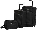 スーツケース キャリーバッグ ビジネスバッグ ビジネスリュック バッグ American Tourister Fieldbrook XLT Softside Upright Luggage, telescoping handle, Black, 3-Piece Set (BB/21/25)スーツケース キャリーバッグ ビジネスバッグ ビジネスリュック バッグ