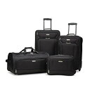 スーツケース キャリーバッグ ビジネスバッグ ビジネスリュック バッグ American Tourister Fieldbrook XLT Softside Upright Luggage, Black, 4-Piece Set (BB/WD/21/25 UP)スーツケース キャリーバッグ ビジネスバッグ ビジネスリュック バッグ