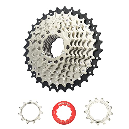 スプロケット フリーホイール ギア パーツ 自転車 CYSKY 9 Speed Cassette 9Speed 11-32 Cassette Fit for Mountain Bike, Road Bicycle, MTB, BMX, Sram Sunrace Shimano ultegra xt (Light Weight)スプロケット フリーホイール ギア パーツ 自転車