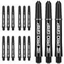 海外輸入品 ダーツ シャフト TARGET Darts 5 x Sets of Black Pro Grip Shaft Medium - 15 in Tota...