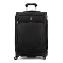 スーツケース キャリーバッグ ビジネスバッグ ビジネスリュック バッグ Travelpro Crew Versapack Softside Expandable 8 Spinner Wheel Checked Luggage, USB Port, Men and Women, Jet Black, Chスーツケース キャリーバッグ ビジネスバッグ ビジネスリュック バッグ