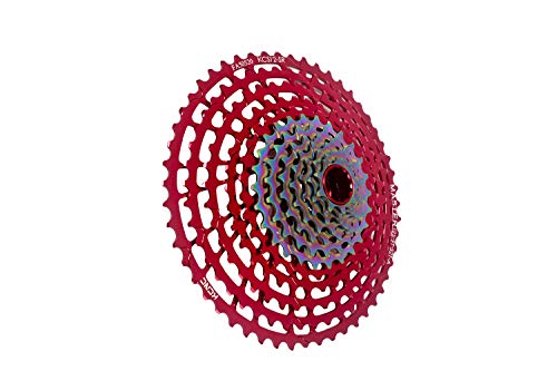 ץå ե꡼ۥ  ѡ ž KCNC Mountain E-Bike Bicycle Cassette 12 Speed 9-52T for Sram XD Eagle XX1/XO1/GX 12s Bike use Lightest Only 327g (Red)ץå ե꡼ۥ  ѡ ž