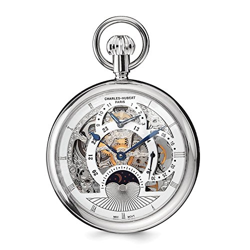 商品情報 商品名 Charles Hubert Stainless Steel Men's Open Face Skeleton Dual Time Pocket Watch 14.5" 商品名（英語）Charles Hubert Stainless Steel Men's Open Face Skeleton Dual Time Pocket Watch 14.5" 商品名（翻訳）シャルル・ユベール ステンレススチール メンズ オープンフェイス スケルトン デュアルタイム ポケットウォッチ 14.5" ブランドSonia Jewels 商品説明（自動翻訳）アイテムの長さ：14.5 inCaseの材質。ステンレススチールケースバック材質。ステンレススチールウォッチバンドタイプ。チェーンウォッチバンド材質。ステンレススチールムーブメントの原産国。中国腕時計の文字盤の色：ホワイト腕時計のケースサイズ：52腕時計のケースサイズU / M：ミリメートル腕時計の文字盤：スケルトン腕時計の機能。SunとMoonWatchの手。ブラックウォッチムーブメント保証。ライフタイムバンド幅：5腕時計のバンド幅U / M：mmパッケージング。ギフトボックス製品タイプ。WatchSold By Unit:各クリスタル素材。アクリルムーブメント記述子：17 JewelWatchタイプ。PocketWatchフェイスの厚さ：14Watchフェイスの厚さU / M：mmWatch Movement Type:機械式(手巻き)ソニアジュエルズ内部カテゴリ ?時計 ?メンズ腕時計 ?機械式 ?ポケット; 時計 ?シャルルヒューバートパリ(Charles Hubert Paris) 関連キーワードこのようなギフトシーンにオススメです。プレゼント お誕生日 クリスマスプレゼント バレンタインデー ホワイトデー 贈り物