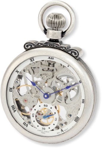 楽天angelicaCharles-Hubert, Paris 3869-S Classic Collection Antiqued Finish Open Face Mechanical Pocket Watch