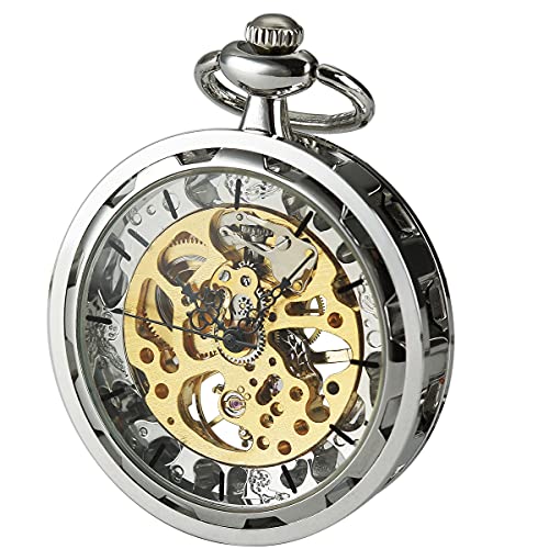 商品情報 商品名 SIBOSUN Steampunk Transparent Open Face Pocket Watch for Men Women Skeleton Dial Antique with Chain + Box 商品名（英語）SIBOSUN Steampunk Transparent Open Face Pocket Watch for Men Women Skeleton Dial Antique with Chain + Box 商品名（翻訳）SIBOSUN スチームパンク 透明オープンフェイス懐中時計 メンズ レディース シルバー スケルトン文字盤 チェーン付＋箱入り 型番MCD-HBH029 ブランドSIBOSUN 関連キーワードこのようなギフトシーンにオススメです。プレゼント お誕生日 クリスマスプレゼント バレンタインデー ホワイトデー 贈り物