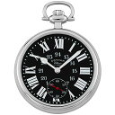 Gotham Classic Series Stainless Steel Open Face 17 Jewel Mechanical Hand Wind Po...