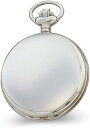 Sonia Jewels Charles Hubert Chrome Finish Blue Dial Quartz Pocket Watch 14.5