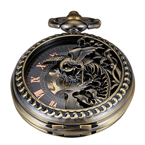 Men's Double Open Case Phoenix Design Mechanical