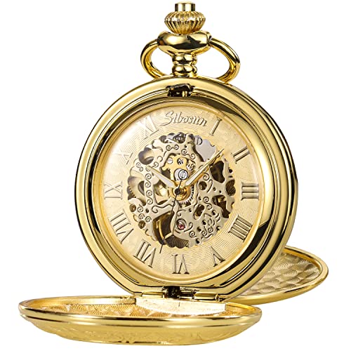 SIBOSUN Mechanical Pocket Watch - Roman Numerals