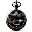 GORBEN Pocket Watches to My Son Forever Gifts for Son from Mom Dad for Christmas Birthday Graduation