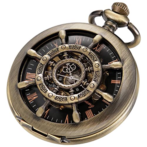 Alwesam Rudder Design Mechanical Pocket Watch Ha