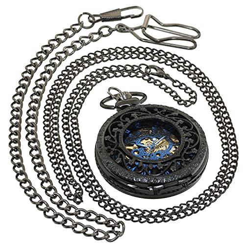 FobTime Vintage Necklace Watch Steampunk Hand Wi