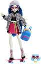 モンスターハイ 人形 ドール Monster High Ghoulia Yelps Posable Doll (10.3 in) with Blue Hair, Pet and Accessories, Gift for 3 Year Olds and Upモンスターハイ 人形 ドール