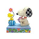 エネスコ Enesco 置物 インテリア 海外モデル アメリカ Enesco Peanuts by Jim Shore Snoopy & Woodstock E...