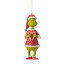 エネスコ Enesco 置物 インテリア 海外モデル アメリカ Enesco Jim Shore Dr. Seuss The Grinch Holding Candy Cane Hanging Ornament, 5.31 Inch, Multicolorエネスコ Enesco 置物 インテリア 海外モデル アメリカ