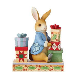 ͥ Enesco ʪ ƥꥢ ǥ ꥫ Beatrix Potter by Jim Shore Peter Rabbit with Presents, Figurine, 5.12 Inch, Multicolorͥ Enesco ʪ ƥꥢ ǥ ꥫ