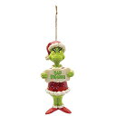 エネスコ Enesco 置物 インテリア 海外モデル アメリカ Enesco Jim Shore Dr. Seuss The Grinch Bah Humbug Hanging Ornament, 5 Inch, Multicolorエネスコ Enesco 置物 インテリア 海外モデル アメリカ