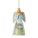 エネスコ Enesco 置物 インテリア 海外モデル アメリカ Enesco Jim Shore Heartwood Creek Rainbow Bridge Angel Pet Bereavement Hang..