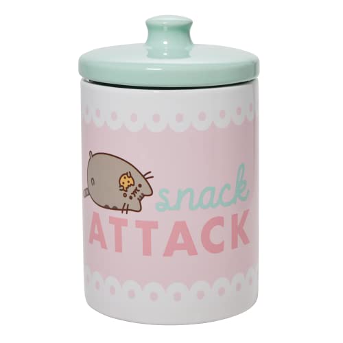 エネスコ Enesco 置物 インテリア 海外モデル アメリカ Enesco Pusheen The Cat Snack Attack Treat Holder Canister, 7.5 Inch, Multicolorエネスコ Enesco 置物 インテリア 海外モデル アメリカ