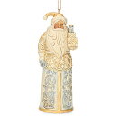 エネスコ Enesco 置物 インテリア 海外モデル アメリカ Jim Shore Holiday Lustre Santa with Bell and Gif...
