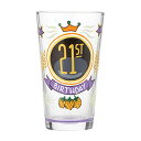 エネスコ Enesco 置物 インテリア 海外モデル アメリカ Enesco Designs by Lolita 21st Birthday Hand-Painted Artisan Beer Pint Glass, 16 Ounce, Multicolorエネスコ Enesco 置物 インテリア 海外モデル アメリカ