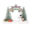 デパートメント56 Department 56 置物 インテリア 海外モデル Department 56 Snow Village Accessories Welcome to Christmas Lane Festive Gate Lit Figurine, 7.48 Inch, Multicolorデパートメント56 Department 56 置物 インテリア 海外モデル